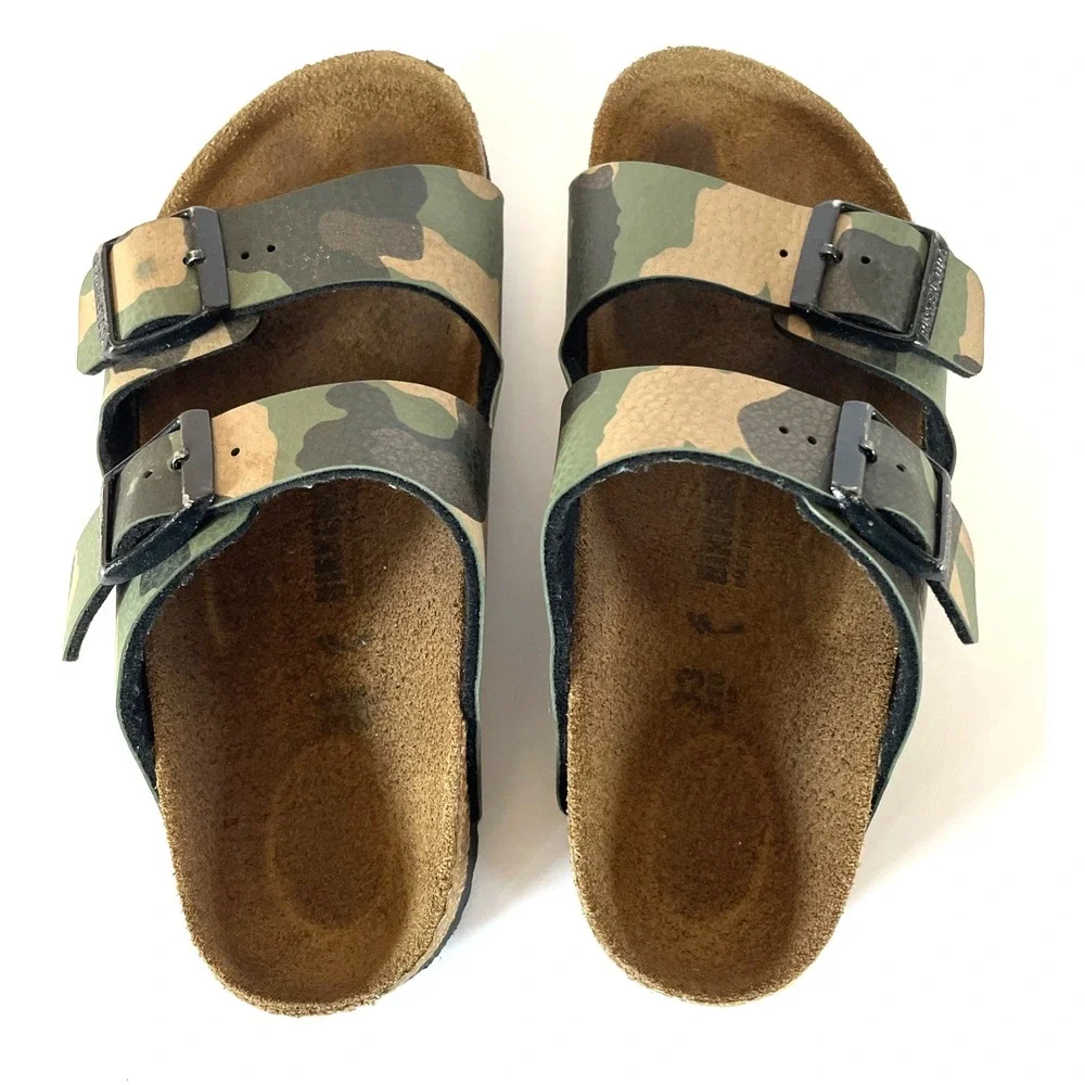Birkenstock Arizona Birko Flor Camouflage Sandals Kids Size 33‎ US 2 - 2.5